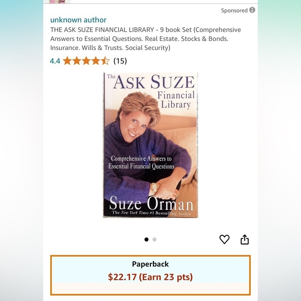 The ask Susie financial library book  set